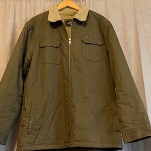 O'Neill Khaki Jacket with Sherpa Collar